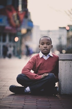 Siblings Portraits in Downtown Silver Spring, MD