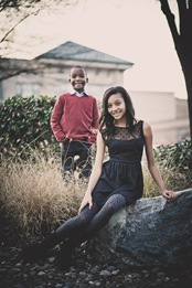 Siblings Portraits in Downtown Silver Spring, MD