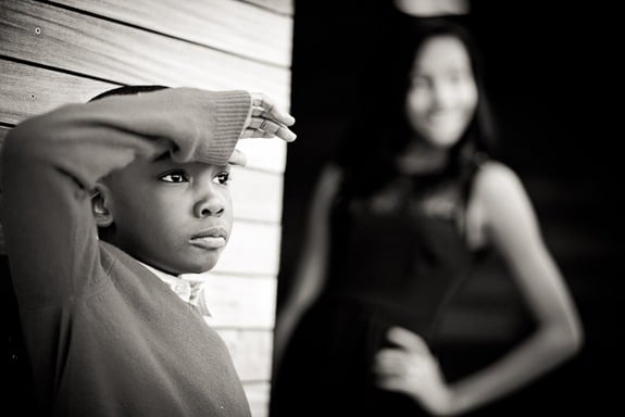 Siblings Portraits in Downtown Silver Spring, MD