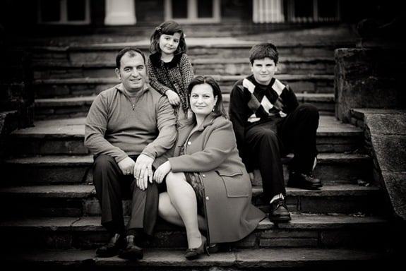 Family portraits at the Glenview Mansion in Rockville MD