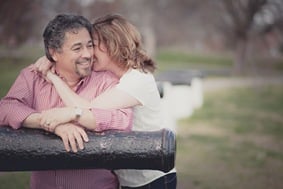 Cute couple at Patterson Park in Baltimore MD