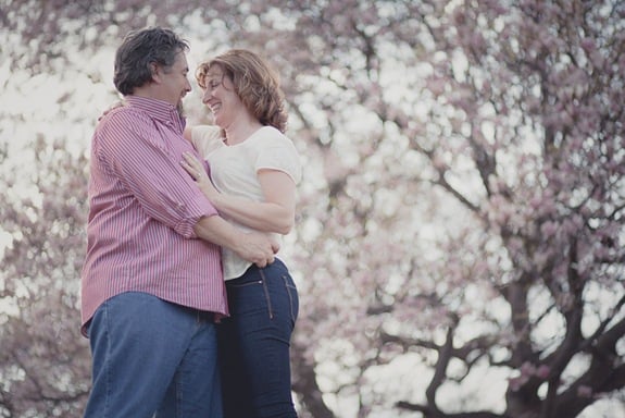 Cute couple at Patterson Park in Baltimore MD