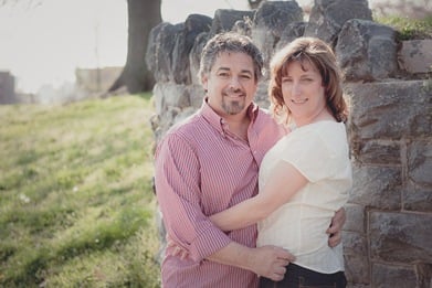 Cute couple at Patterson Park in Baltimore MD