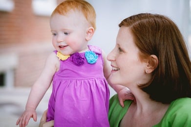 Toddler and family at the Annapolis State House in Maryland