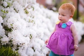 Toddler and family at the Annapolis State House in Maryland