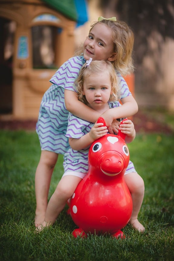 Cute child portraits at home in Silver Spring Maryland