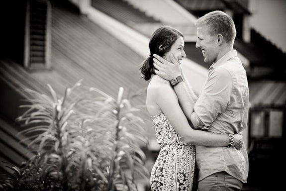 Rooftop engagement session in annapolis maryland