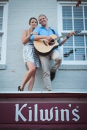 Rooftop engagement session in annapolis maryland