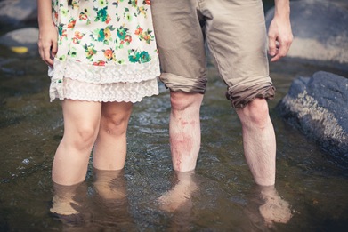 cute couple's engagement photos  in Historic Ellicott City