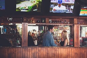 nostalgic engagement photos at the University of Maryland