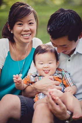 Famiily with toddler at Wheaton Regional Park in Maryland