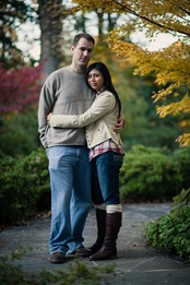 Family Christmas portraits at McCrillis Gardens in Bethesda MD