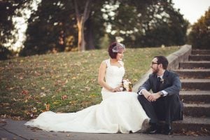 bride and groom steps federal hill park baltimore