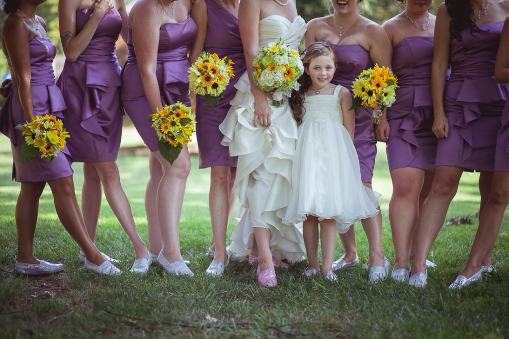 bridesmaidsinflatsatwedding