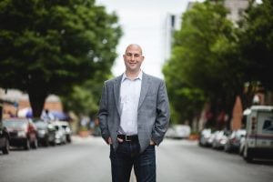 Corporate Lifestyle Headshot in Street Silver Spring Petruzzo Photography