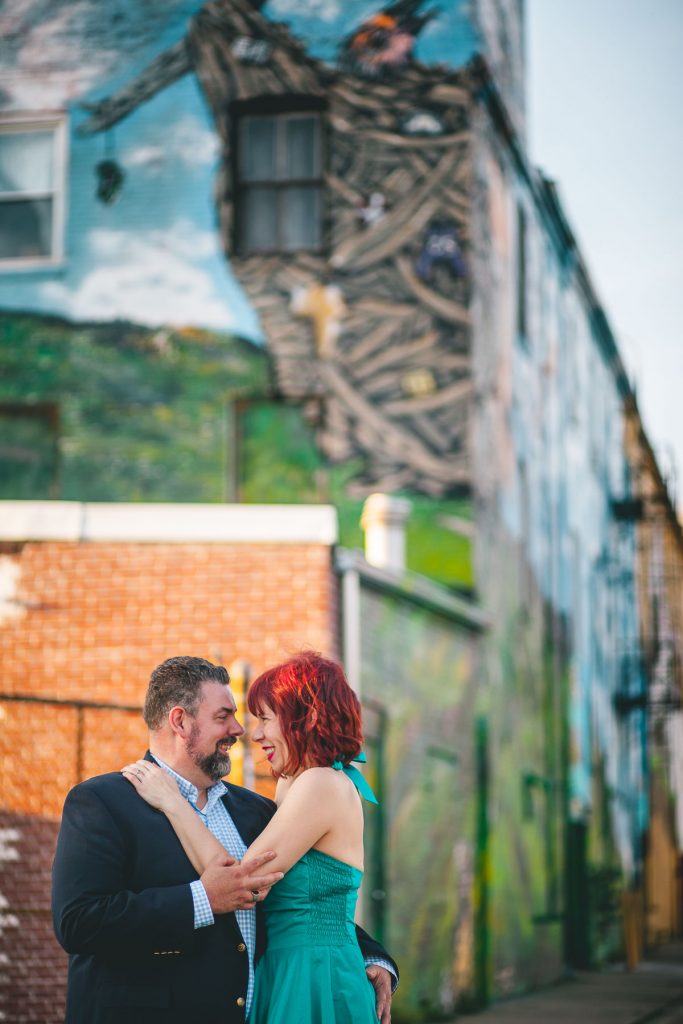 engagement session with murals and graffiti in baltimore 12