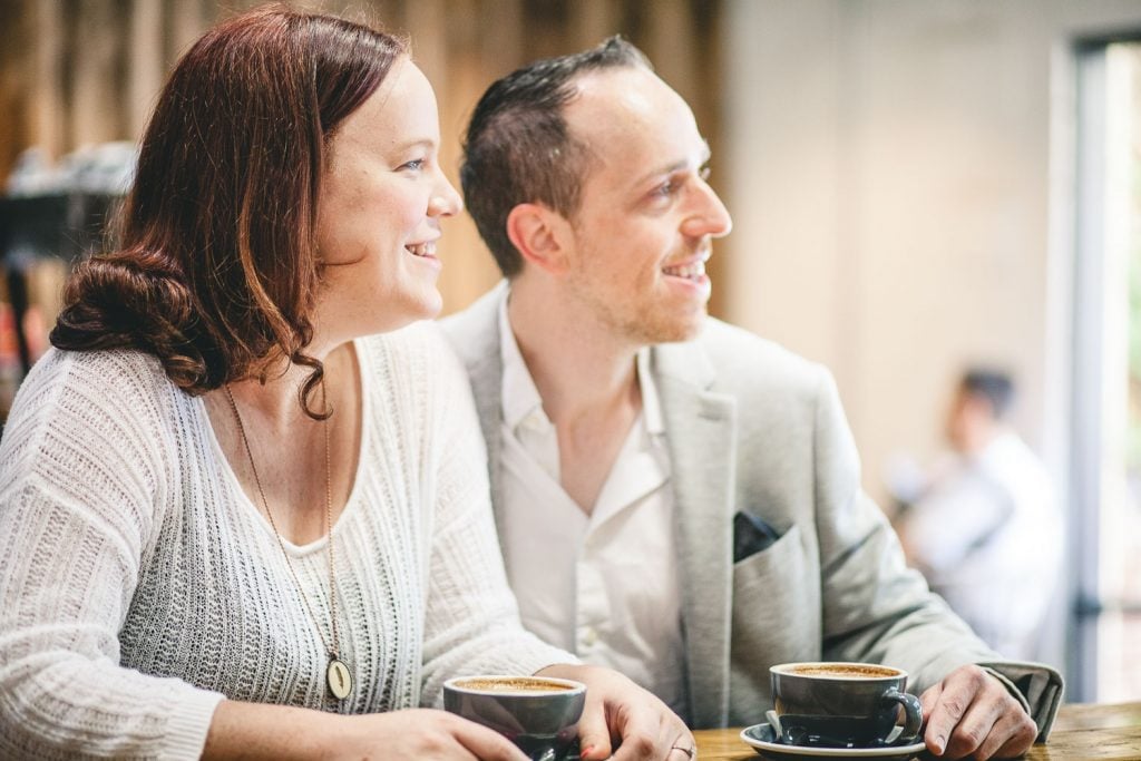 Coffee and murals engagement session in Annapolis petruzzo photography 03