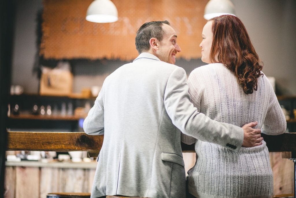 Coffee and murals engagement session in Annapolis petruzzo photography 04