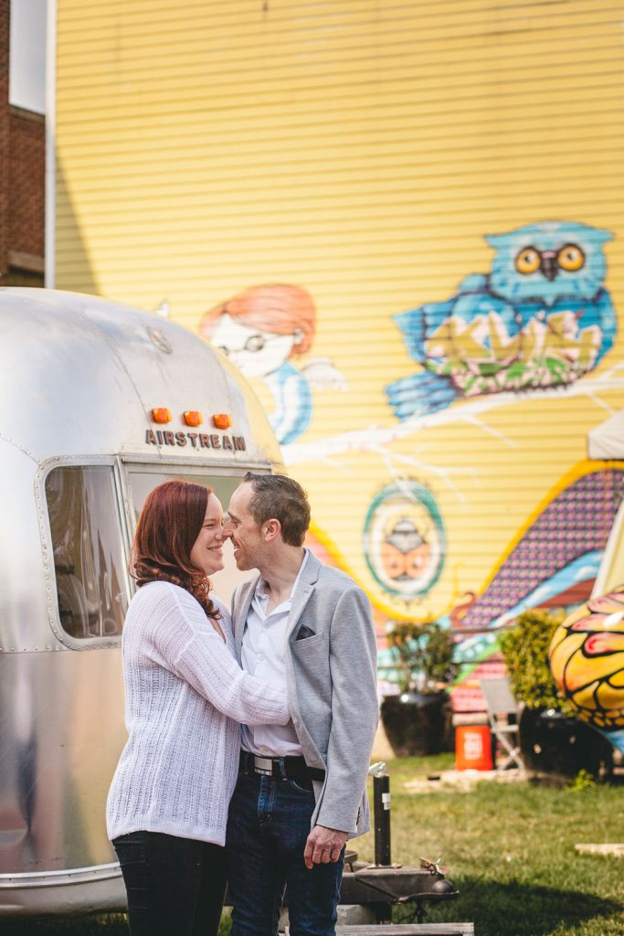 Coffee and murals engagement session in Annapolis petruzzo photography 09