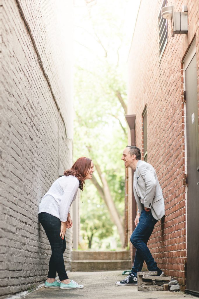 Coffee and murals engagement session in Annapolis petruzzo photography 13