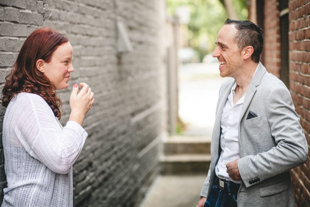 Coffee and murals engagement session in Annapolis petruzzo photography 14