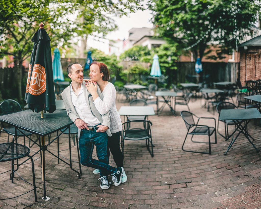 Coffee and murals engagement session in Annapolis petruzzo photography 23