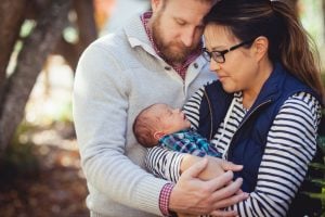 A Newborn Family Forest Portrait 03