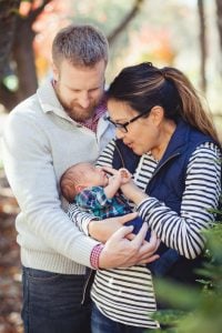 A Newborn Family Forest Portrait 04