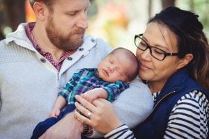 A Newborn Family Forest Portrait 06