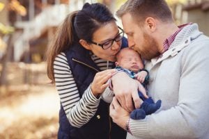 A Newborn Family Forest Portrait 09