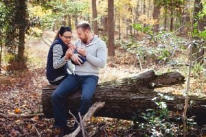 A Newborn Family Forest Portrait 10