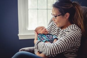 A Newborn Family Forest Portrait 19