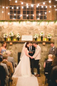 A Wedding Under the Warm Light of The Barnes at Hamilton Station 66