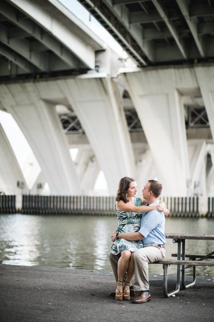 An Engagement Session Under the Woodrow Wilson Bridge Petruzzo Photography 03