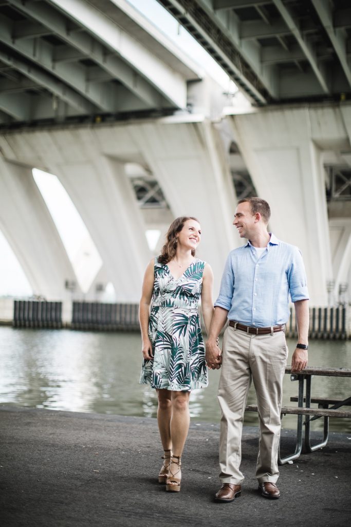 An Engagement Session Under the Woodrow Wilson Bridge Petruzzo Photography 04