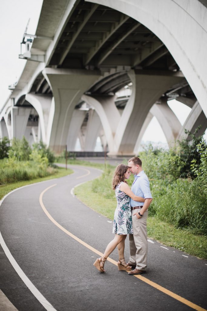 An Engagement Session Under the Woodrow Wilson Bridge Petruzzo Photography 19