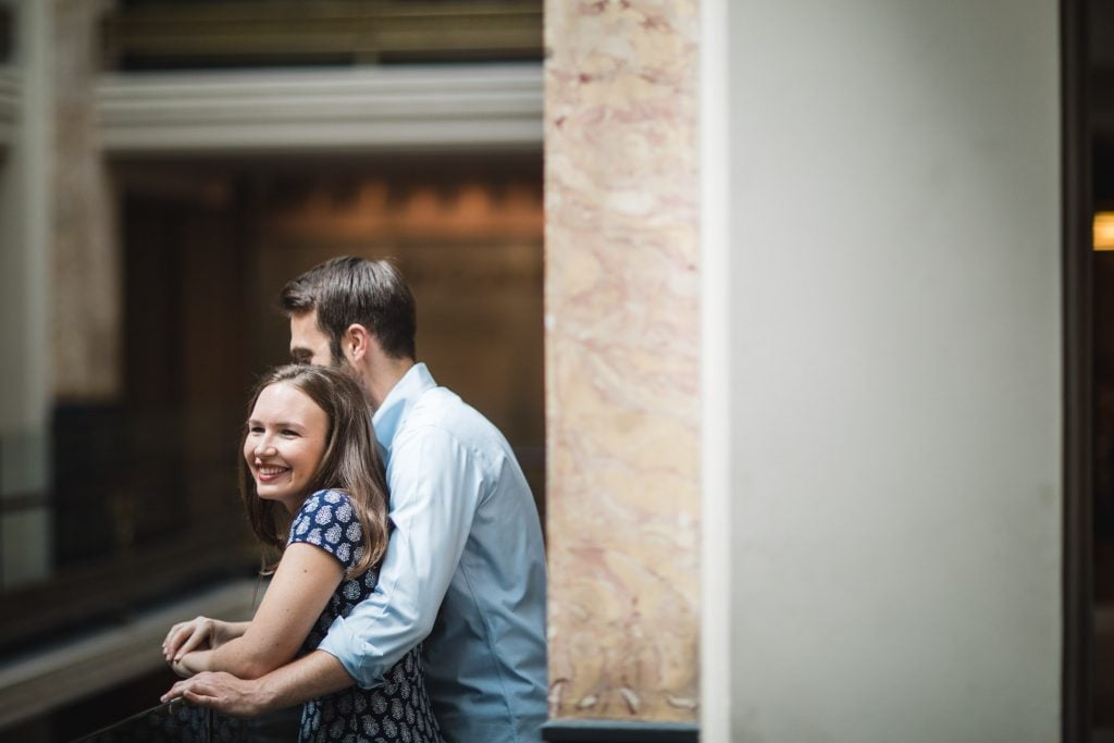 An Engagement Session Through the Halls of the National Portraits Gallery 03