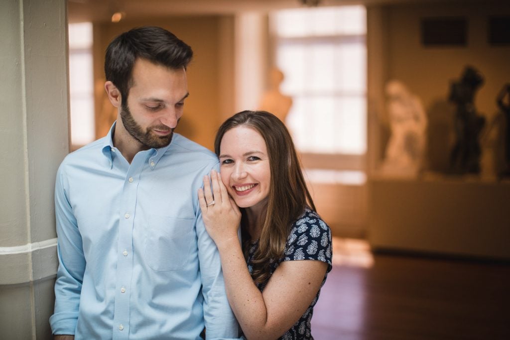 An Engagement Session Through the Halls of the National Portraits Gallery 07