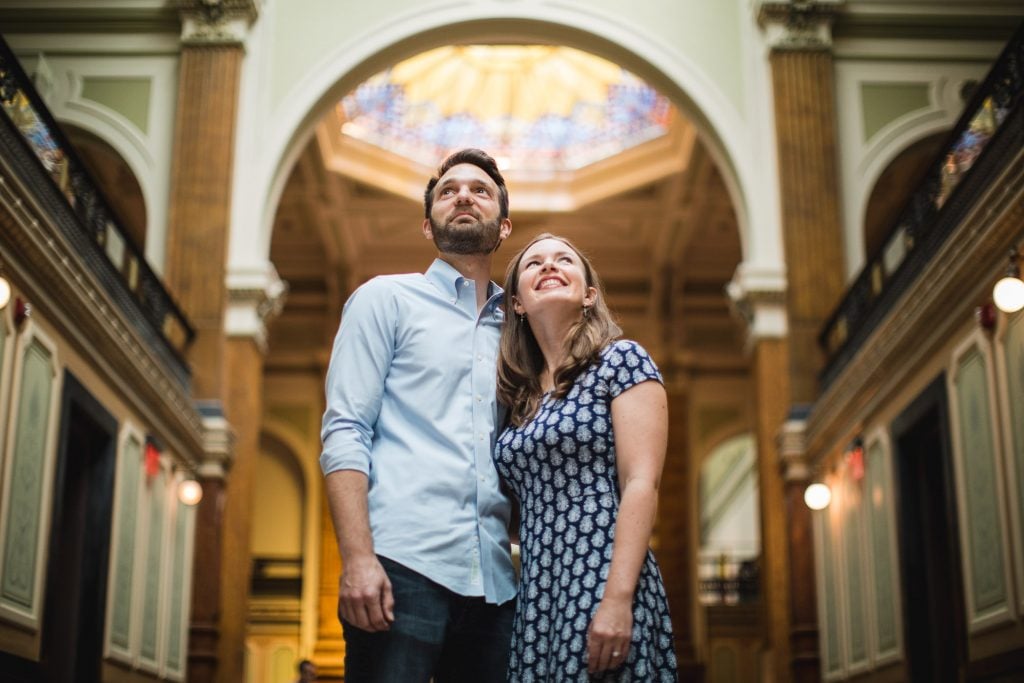 An Engagement Session Through the Halls of the National Portraits Gallery 10