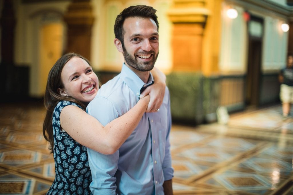 An Engagement Session Through the Halls of the National Portraits Gallery 11