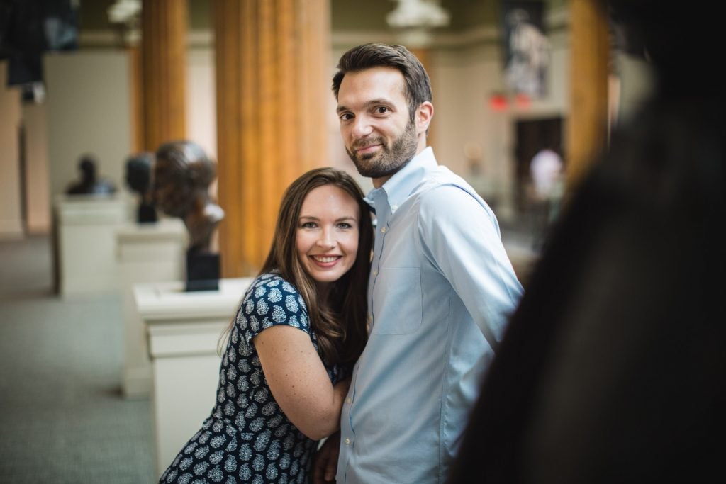 An Engagement Session Through the Halls of the National Portraits Gallery 14