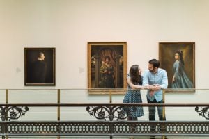 An Engagement Session Through the Halls of the National Portraits Gallery 15