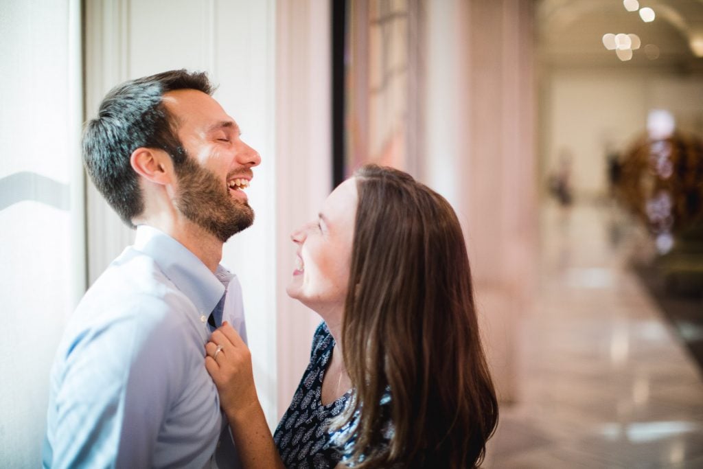 An Engagement Session Through the Halls of the National Portraits Gallery 18