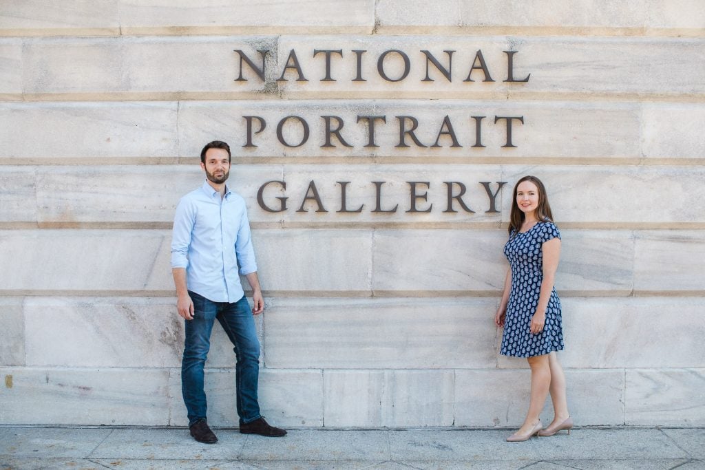 An Engagement Session Through the Halls of the National Portraits Gallery 24