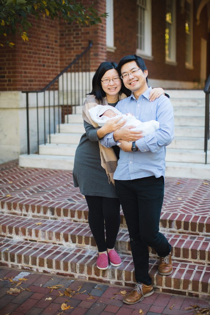 Meeting the Newborn on the Johns Hopkins Campus in Baltimore 08