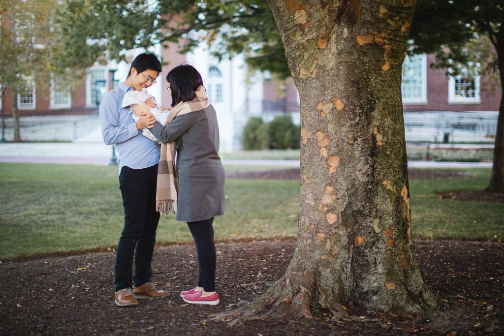 Meeting the Newborn on the Johns Hopkins Campus in Baltimore 16