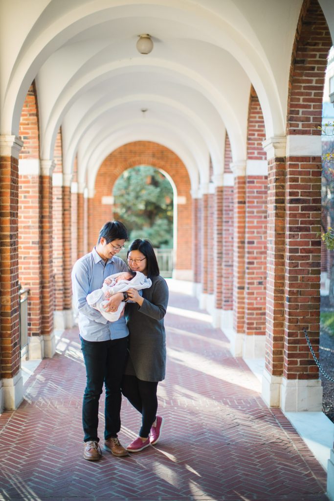 Meeting the Newborn on the Johns Hopkins Campus in Baltimore 20