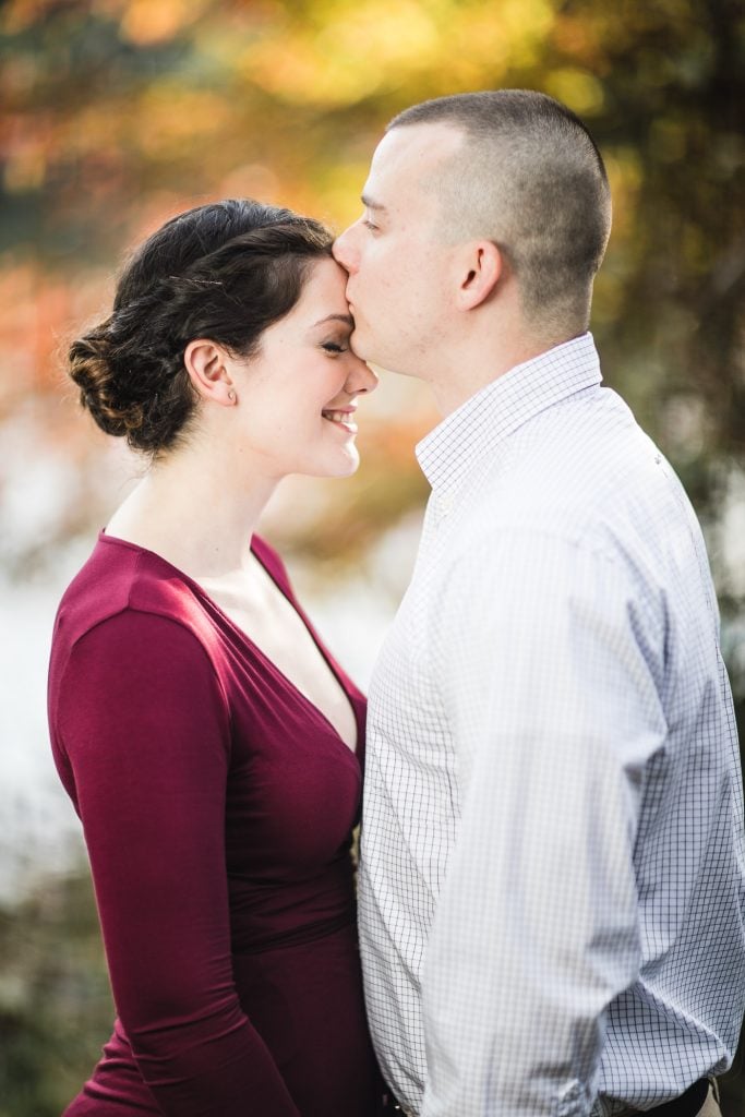 This Couples Engagement Session in White Maroon 05