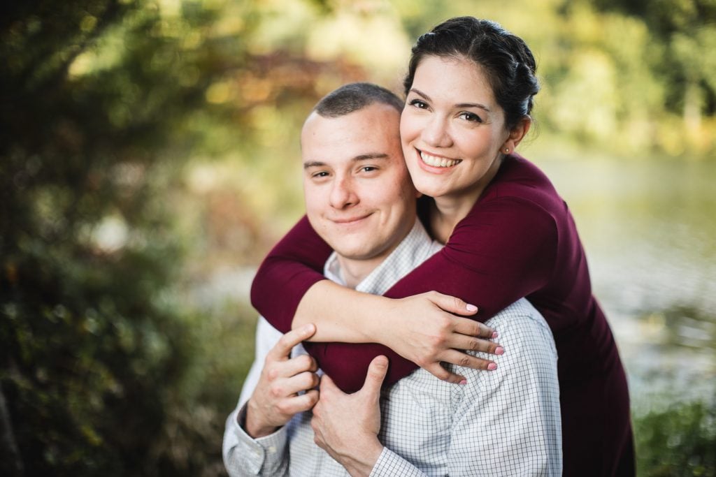 This Couples Engagement Session in White Maroon 11