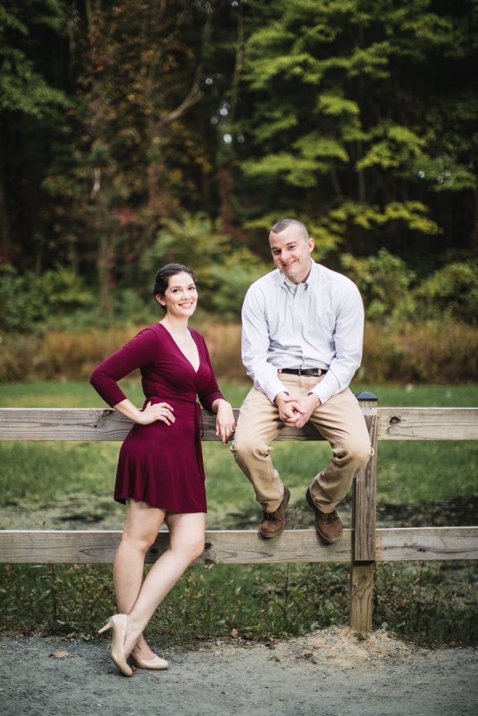 This Couples Engagement Session in White Maroon 15